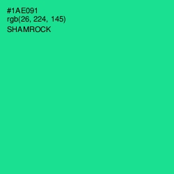 #1AE091 - Shamrock Color Image