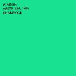 #1AE094 - Shamrock Color Image