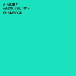 #1AE2BF - Shamrock Color Image