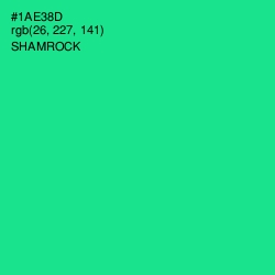 #1AE38D - Shamrock Color Image