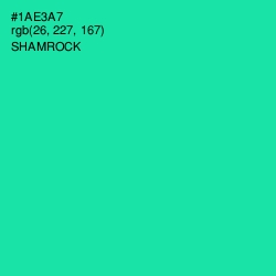#1AE3A7 - Shamrock Color Image