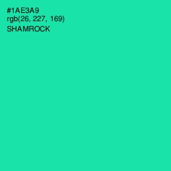 #1AE3A9 - Shamrock Color Image