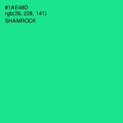 #1AE48D - Shamrock Color Image