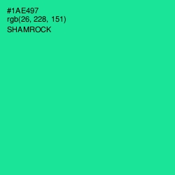 #1AE497 - Shamrock Color Image