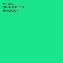 #1AE58D - Shamrock Color Image