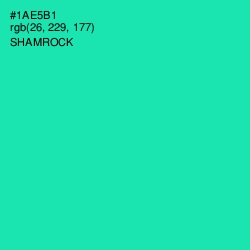 #1AE5B1 - Shamrock Color Image