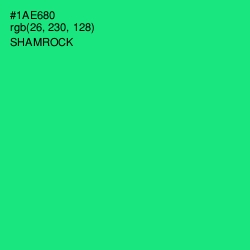#1AE680 - Shamrock Color Image
