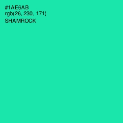 #1AE6AB - Shamrock Color Image