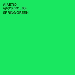 #1AE760 - Spring Green Color Image