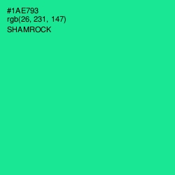 #1AE793 - Shamrock Color Image