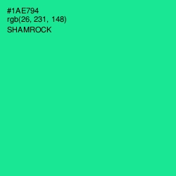 #1AE794 - Shamrock Color Image