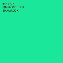 #1AE797 - Shamrock Color Image