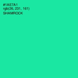 #1AE7A1 - Shamrock Color Image