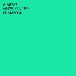 #1AE7A7 - Shamrock Color Image