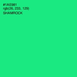 #1AE981 - Shamrock Color Image