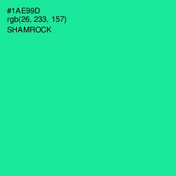 #1AE99D - Shamrock Color Image