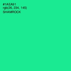 #1AEA91 - Shamrock Color Image