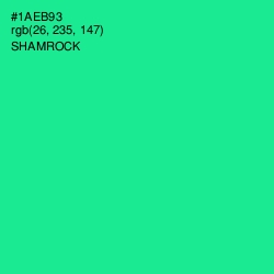 #1AEB93 - Shamrock Color Image