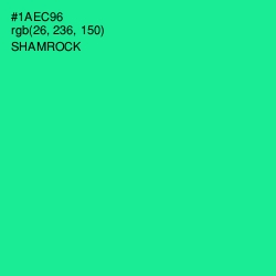 #1AEC96 - Shamrock Color Image