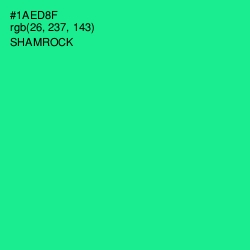 #1AED8F - Shamrock Color Image