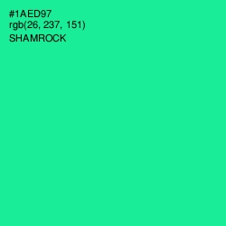 #1AED97 - Shamrock Color Image