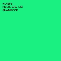 #1AEF81 - Shamrock Color Image