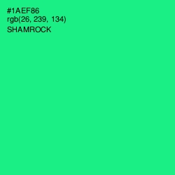#1AEF86 - Shamrock Color Image