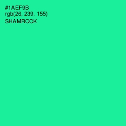 #1AEF9B - Shamrock Color Image