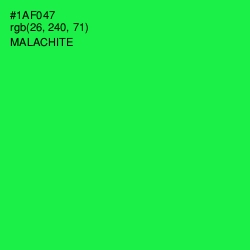 #1AF047 - Malachite Color Image