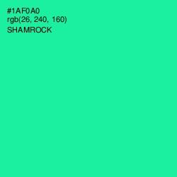 #1AF0A0 - Shamrock Color Image