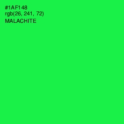 #1AF148 - Malachite Color Image