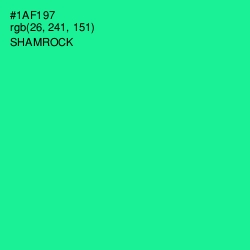 #1AF197 - Shamrock Color Image