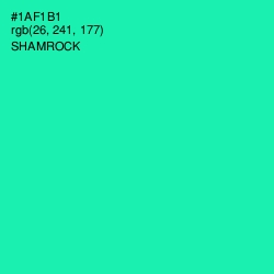 #1AF1B1 - Shamrock Color Image