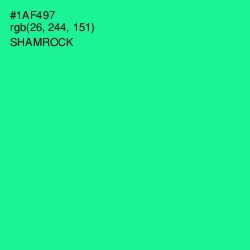 #1AF497 - Shamrock Color Image