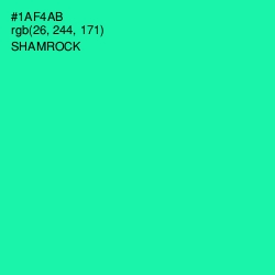 #1AF4AB - Shamrock Color Image