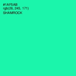 #1AF5AB - Shamrock Color Image