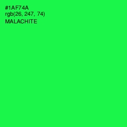 #1AF74A - Malachite Color Image