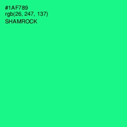 #1AF789 - Shamrock Color Image