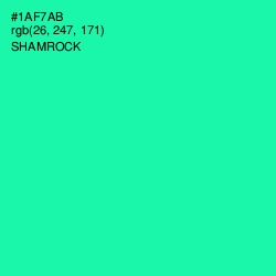 #1AF7AB - Shamrock Color Image