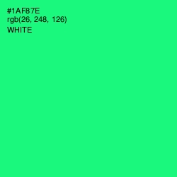 #1AF87E - Spring Green Color Image