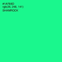 #1AF88D - Shamrock Color Image