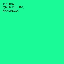 #1AFB97 - Shamrock Color Image