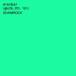 #1AFBA1 - Shamrock Color Image