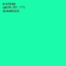 #1AFBAB - Shamrock Color Image