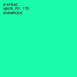 #1AFBAC - Shamrock Color Image