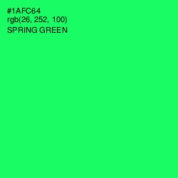 #1AFC64 - Spring Green Color Image