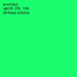 #1AFD6D - Spring Green Color Image