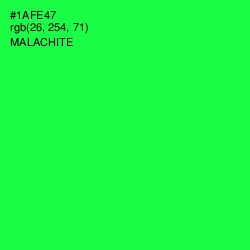 #1AFE47 - Malachite Color Image
