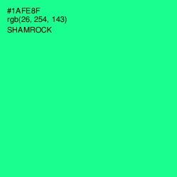 #1AFE8F - Shamrock Color Image