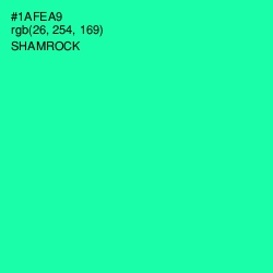 #1AFEA9 - Shamrock Color Image